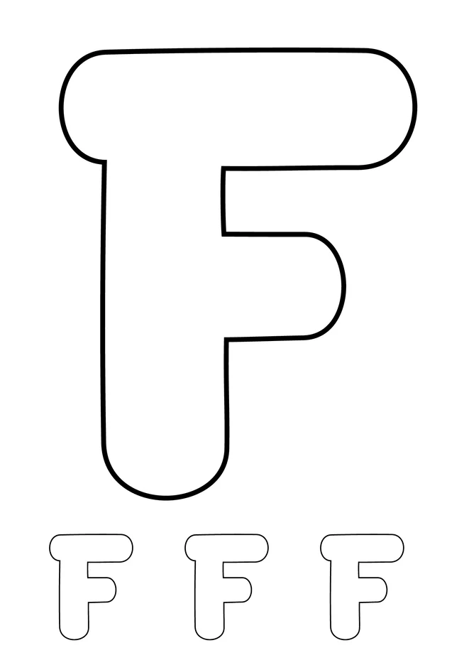 Alfabeto para colorir e imprimir para imprimir e colorir - imagem 7